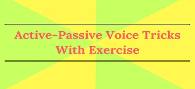 Active and Passive Voice